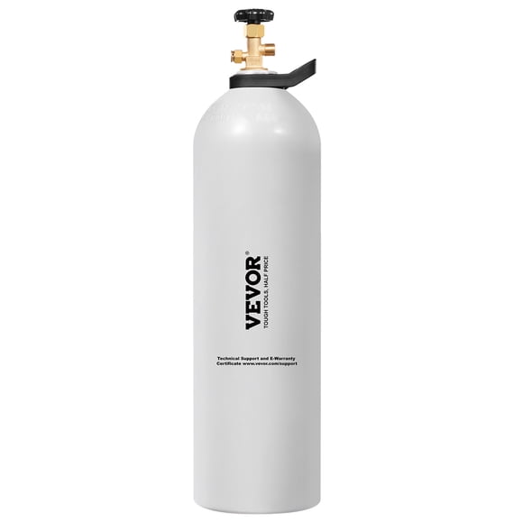 VEVOR Réservoir de CO2 15 Lb Nouveau Cylindre de Gaz en Alliage d'Aluminium avec Valve CGA320 Homologué à Points