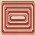 thumbnail image 1 of Ahgly Company Tapis d'Intérieur Lavable en Machine Carré Rouge Lave, 4 Pieds Carré, 1 of 7