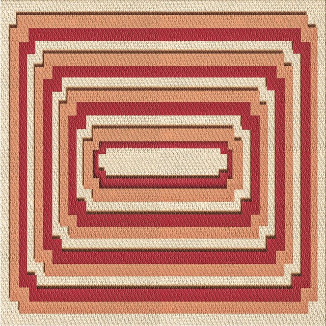 Ahgly Company Tapis d'Intérieur Lavable en Machine Carré Rouge Lave, 4 Pieds Carré