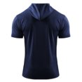 thumbnail image 3 of MAWCLOS Mens Summer Hooded T-Shirt Running Basketball Athletic Tops Workout Muscle Shirts, 3 of 3