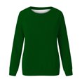 thumbnail image 4 of CEHVOM Mode Femmes Décontracté Manches Longues Col Rond Uni Chandail pour Dames Hauts Blouse Liquidation, 4 of 4