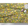 thumbnail image 3 of Soimoi Rayon Fabric Leaves,Floral & Lemon Vegetable Print Fabric by Yard 56 Inch Wide, 3 of 3
