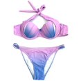 thumbnail image 1 of Women Two Piece Mermaid Swimsuit Shell Bikini Set Push Up Swimwear, 1 of 7