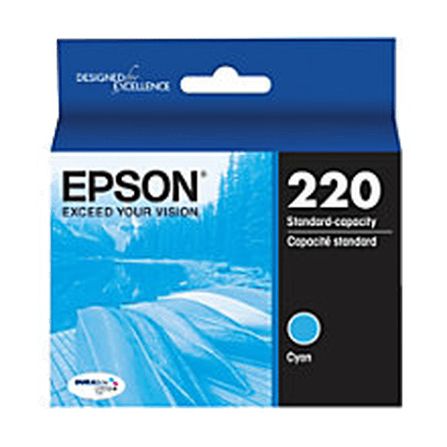 EPSON T220220 (220) Cartouche d'Encre Cyan pour Expression XP-420