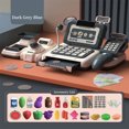 thumbnail image 1 of Cash Register for Kids, Pretend Play Cash Register with Scanner, Cuttable Food & Microphone Calculator, 1 of 8
