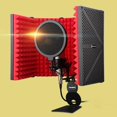 thumbnail image 4 of Langgg Foldable Metal Mic Isolation Shield for Microphone Recording Equipment, 4 of 9