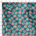 thumbnail image 4 of Soimoi Green Velvet Fabric Rose Floral Print Fabric by the Yard 58 Inch Wide, 4 of 6