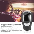 thumbnail image 4 of Gear Stick Knob, Durable Use Light Weight Wear Resistant Comfortable Touch Shifter Head With Rubber Adapter For MT AT Cars Black,Red, 4 of 8