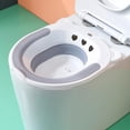 thumbnail image 3 of Milaget Foldable Sitz Bath Toilet Seat Universal for Toilets for Perineum Treatment Gray, 3 of 9