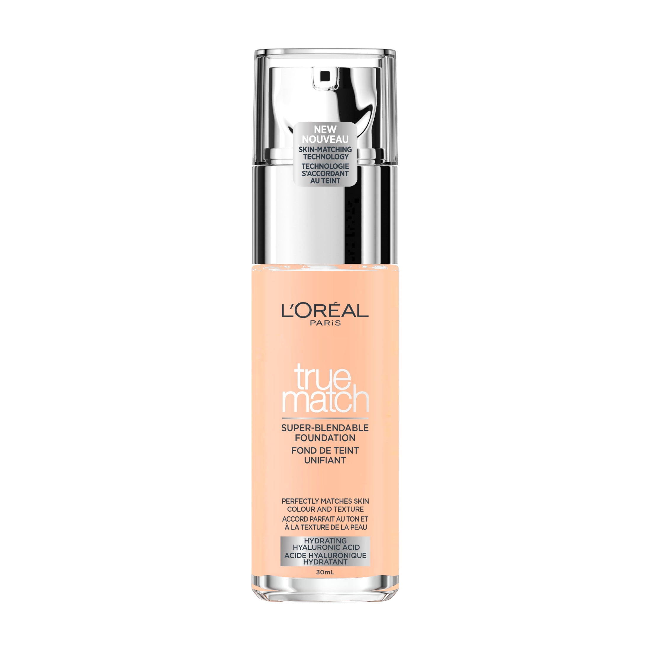 L'Oréal Paris Fond De Teint True Match, Avec Acide Hyaluronique et Soins Hydratants