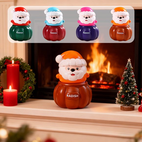 Cagogo under $5 4Pcs Santa Claus Night Light, Santa Claus Night Light, Christmas LED Decor, Portable Holiday Night Lamp, Battery Operated Santa Ornament, Festive Table Decor
