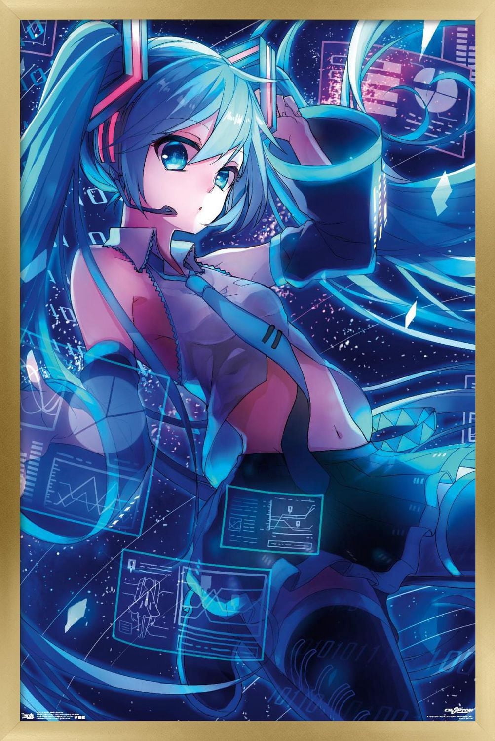Hatsune Miku - Screens Wall Poster, 22.375" x 34"