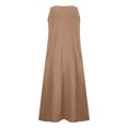 thumbnail image 5 of Liquidation d'Été 2025! Robe Grande Taille pour Femmes, Liquidation d'Été pour Femmes, Mode d'Été Décontractée pour Femmes Robe Sans Manches à Col Rond avec Poches, 5 of 5