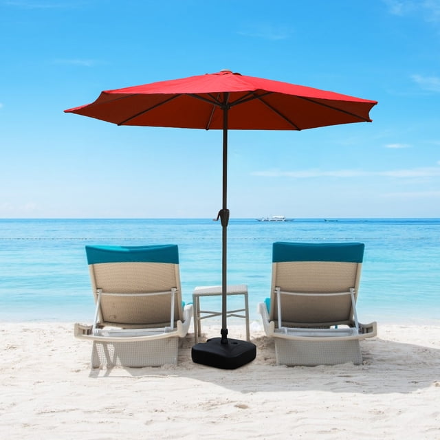 LPSSTORE Garden Terrace Courtyard Beach Swimming Pool Market Table 6 Rib Umbrella Placeme
