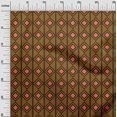 thumbnail image 3 of oneOone Viscose Jersey Brown Fabric Geometric Craft Projects Decor Fabric Printed By The Yard 60 Inch Wide, 3 of 5