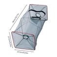 thumbnail image 4 of TIELUTT Piège à Poisson Portable Pliable et Filet à Homard Conception à Entrée 2 Voies pour Aventures de Pêche en Plein Air Bloc Réfrigérant Montages pour Flétan Ventilateur à Glace pour Doré Sac à Glace, 4 of 8