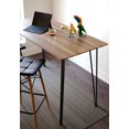 thumbnail image 3 of Inspirer Studio Bar Table Set, Modern Pub Table Dining Set, Kitchen Counter Height Dining Table Set (1 PCS (Table Rustic Brown Rectangle)), 3 of 5