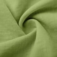 thumbnail image 3 of Pisexur Robes d'Été pour Femmes en Doux Lin-Coton Robes d'Été pour Femmes Décontractées à Col en V Manches 3/4 Robe Maxi Ample Confortable Fluide Robes pour Femmes Couleur Unie à Volants Boho Longues Robes P-2TG Vert, 3 of 5