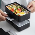 thumbnail image 3 of Birdeem Lunch Box Kids, Adult Lunch Box, Plastic and Stainless Steel Double Lunch Box Microwave Lunch Box High Color Value and Large Capacity Office Worker Sealed Lunch Box, 3 of 4
