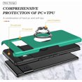 thumbnail image 4 of KOMI Pixel 7 Case, Google Pixel 7 Case with HD Screen Protector, Shockproof Google Pixel 7 Phone Case with 360° Magnetic Ring Holder Kickstand Phone Case for Google Pixel 7 Green, 4 of 5