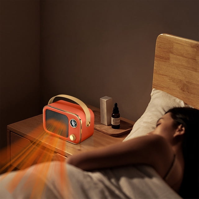 EGNMCR Heater Fan , Circulation Heating Fan, Overheat Protection Small Floor For Home Household Dark Desktop Hot Fan Small Heater Electric Heate Heating fan