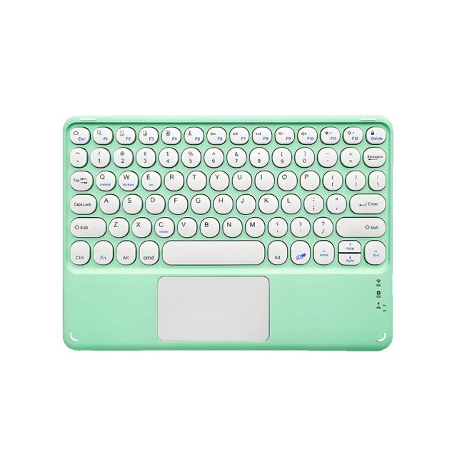 Estbridge Clavier Bluetooth Résistance à la Pression Élevée Petit Clavier Rétroaction au Toucher Parfaite Clavier Sans Fil avec Pavé Tactile Style 7
