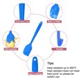 thumbnail image 4 of Unique Bargains 4 Pcs Kitchen Cooking Silicone Spatula Set Heat Resistant Turner Scraper Baking Utensils Orange Blue Purple Green, 4 of 7