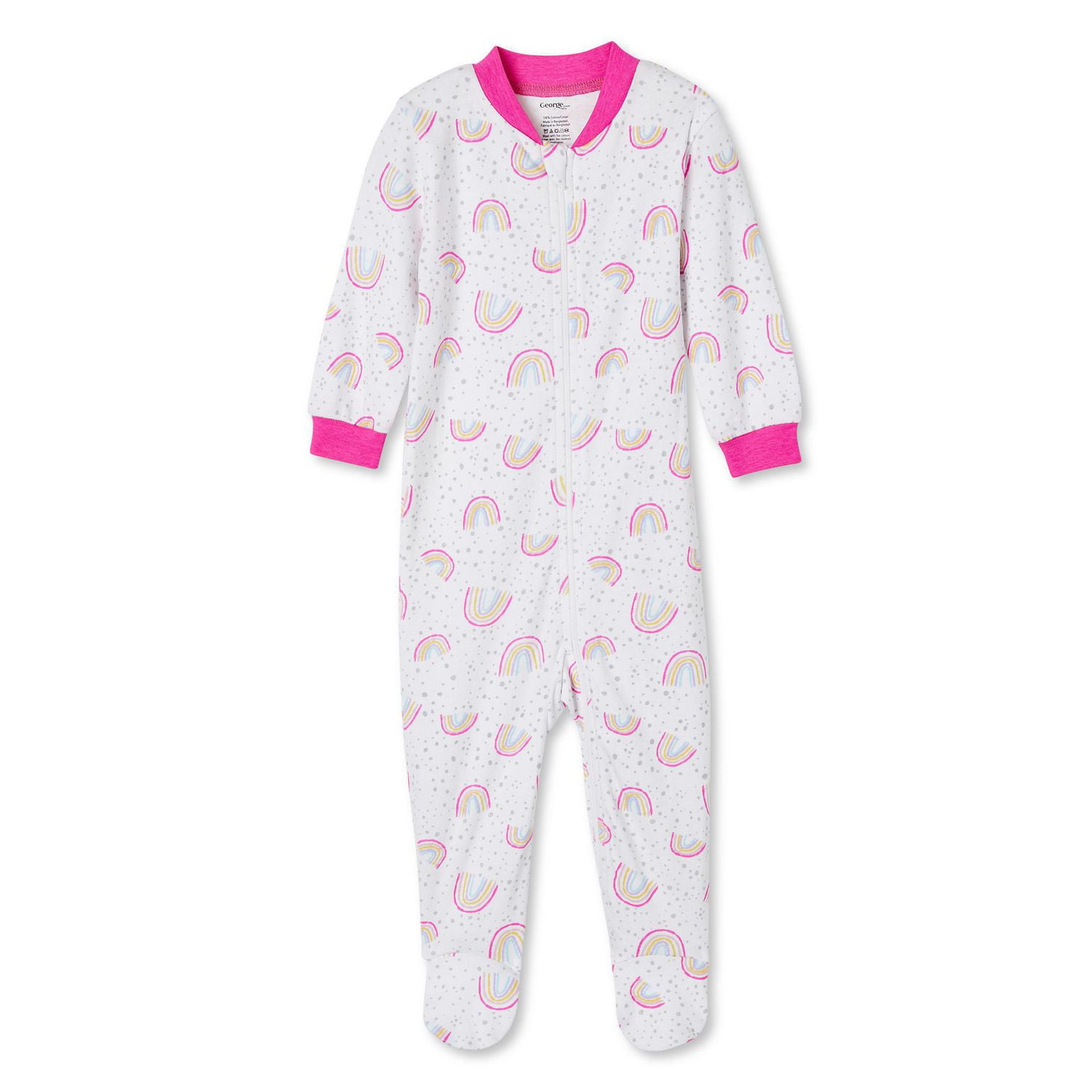 George Baby Girls' Full-Zip Sleeper