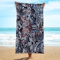 thumbnail image 4 of tumgatte Microfiber Beach Towel Super Lightweight Colorful Bath Towel Sandproof Beach Blanket Multi-Purpose Towel For Travel Swimming Pool 30x60 Inch Up to 60% off, 4 of 7
