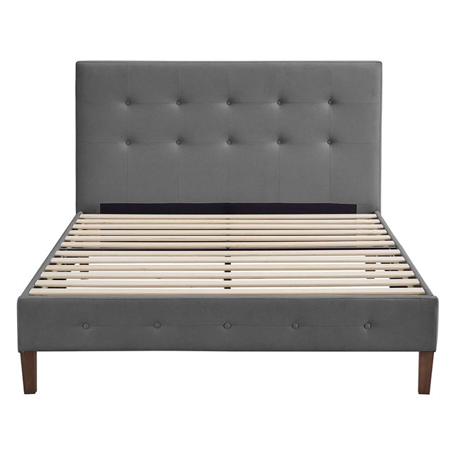 Classic Brands Seattle Tufted Platform Bed Frame, King, Antonio Mid Night