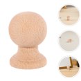 thumbnail image 1 of GOOHOCHY 2Pcs Wooden Ball Finial Khaki Support Column For Living Room Decoration, 1 of 6