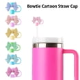 thumbnail image 4 of Straw Topper Cute Bow Straw Topper for Straw Accessories Reusable Straw Cap Cover Drinking Straw Tip Covers Bow Design Protective Cap for Straw, 4 of 7