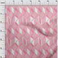 thumbnail image 2 of oneOone Cotton Poplin Fabric Parallelogram & Triangle Geometric Decor Fabric Printed BTY 56 Inch Wide, 2 of 4