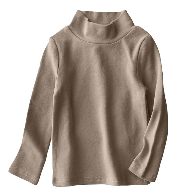 Chandail à Manches Longues à Col Rond Uni pour Tout-Petits Garçons et Filles, Doux et Confortable, Haut de Tous les Jours pour Tenue Décontractée, Séances Photo et Occasions Spéciales, Vêtements pour Filles
