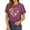 Purple, variant on JIRNDf T Shirts For Women Tops Trendy Summer Book Reading Teacher Book Lovers Rainbow Casual Short Sleeve Cute Graphic Tees For Women Shirts Purple M