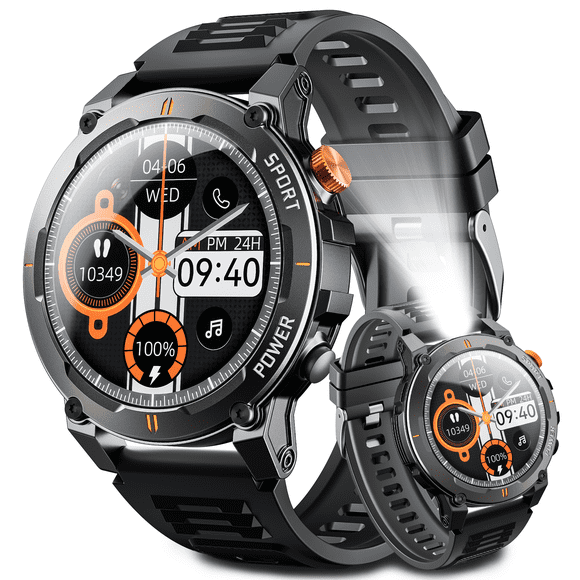 STA Smart Watch for Android and iPhone,1.52" Smartwatch for Men Women,Fitness Activity Tracker (Black)