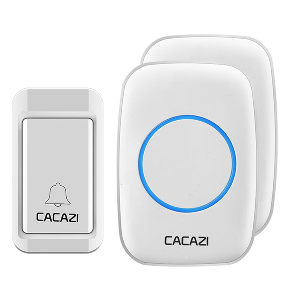 CACAZI Waterproof Wireless Doorbell Smart Remote Door Bell Chime Battery Self-powered Transmitter Doorbell