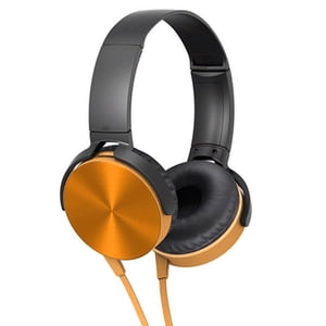 Miulika 20-20khZ 3D stereo Headset Over Ear Headphones with microphone rophone Golden