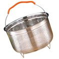 thumbnail image 4 of KAKOWELY Kitchen Steamer Rack Stainless Steel Steamer Basket Rice Cooker Steam Rack Food Steaming Holder,8.5"X8.5"X4.65", 4 of 4