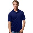 thumbnail image 1 of Hanes Cotton-Blend Men`s Jersey Polo, M, Deep Navy, 1 of 3