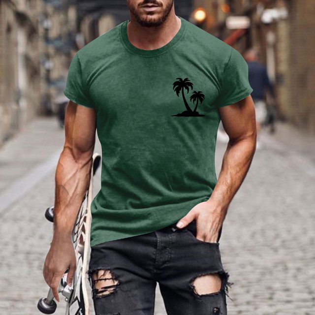 Mefallenssiah Hauts pour Hommes, Liquidation T-Shirt à Manches Courtes Imprimé Col Rond Mode Décontractée Manches Courtes