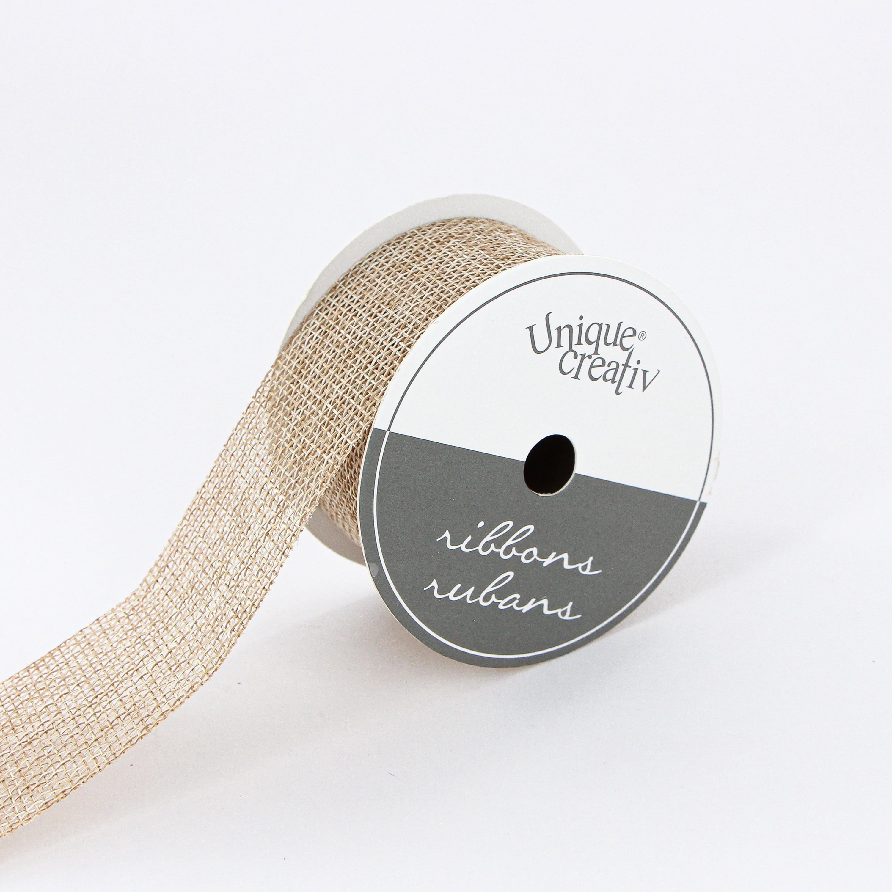 UNIQUE CREATIV Saddle Ribbon naturel 38 mm (1.5 in) × 2.74 m (1½ in × 3 yd), 2.74 m (9 ft)