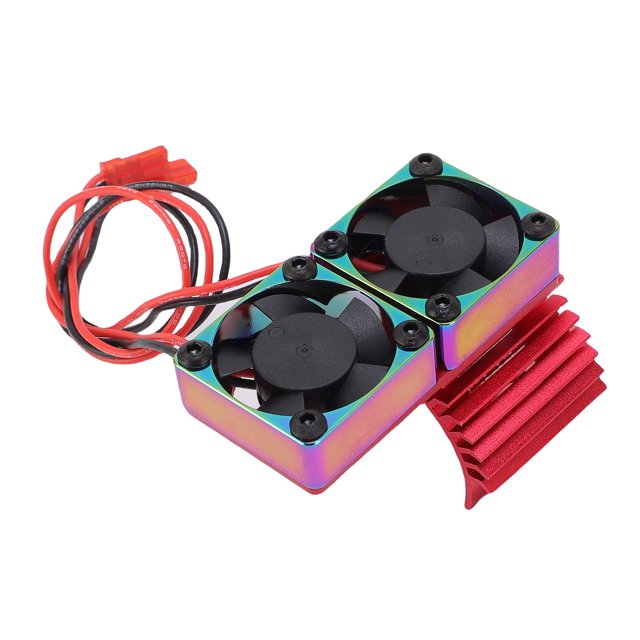 RC Car Motor Double Cooling Fan Heatsink, Dual Fan Design, for 380 540 550 3650 3660 3674 Motor DC 7V High Rotation Speed