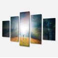 thumbnail image 2 of Hommes et Soleil Brillant Panorama - Impression sur Toile Paysage, 2 of 3