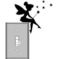thumbnail image 1 of QTH 2 Pack Sticker Card Lightswitch Vinyl Decal Sticker Tinkerbell Fairy â€“ For light switch, outlets or any ledge - Wall, Vehicle, Computer, Home Decor, Bedrooms or Nursery, 1 of 1