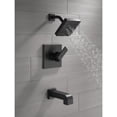 thumbnail image 4 of Delta Faucet Ara 14 Series Single-Function Tub and Shower Trim Kit with Single-Spray H2Okinetic Shower Head, Matte Black T14467-BL (Valve Not Included), 4 of 4