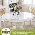 thumbnail image 4 of ORUYROP Upgraded Version Clear Round Table Cover, 1.5mm Thick, 40'' x 40'' Waterproof Oil Proof PVC Table Protector, Clear, Anti-slip Design, Tablecloth Protector, 4 of 7
