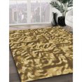 thumbnail image 3 of Ahgly Company Tapis d'Intérieur Lavable en Machine Carré Jaune Transitionnel, 3 Pieds Carré, 3 of 7
