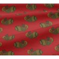 thumbnail image 5 of oneOone Viscose Jersey Fabric Fish Block Print Fabric BTY 60 Inch Wide, 5 of 5