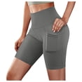 thumbnail image 1 of Timegard Plus Size Shorts for Women Running Ruched Comfy Shorts Casual Workout Shorts Elastic Waist, 1 of 6